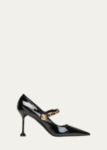 Patent Mary Jane Chain Pumps
