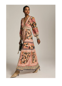 Vineet Bahl Embroidered Long-sleeve Dress