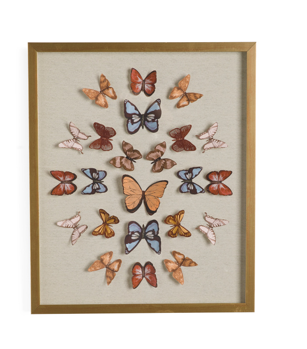 Sale on COLLEEN KARIS 20x24 Patterned Romantic Butterflies Wall Art