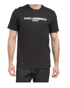 Foil Print Karl Logo Crew Neck T-shirt