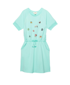 Groovy Embroidered French Terry Dress (toddler/little Kids/big Kids)