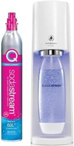 Sodastream E-terra Sparkling Water Maker (white) with Co2 and Carbonating Bottle