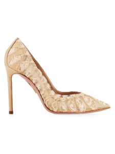 After Dark Lace Mesh Pumps