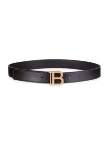 Kid's Leather Logo Belt