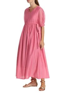 Flavia Cotton Voile Midi-dress