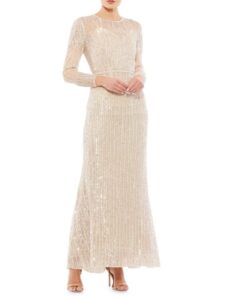 Sequin Fit & Flare Gown