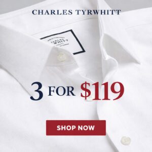 3 Charles Tyrwhitt Shirts for $119