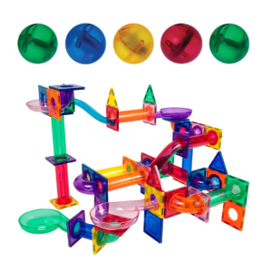 Picassotiles Marble Run 100 Piece Magnetic Tile Race Track