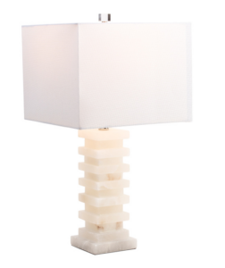Cinder Alabaster Table Lamp