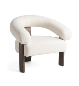 Curved Back Wishbone Chair with Oak Legs