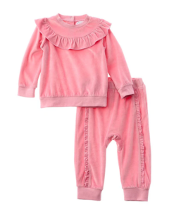 Pretty in Pink 2pc Velour Jogger Set