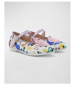 Girl's Butterfly-print Ballerina Flats, Baby/toddlers/kids