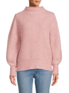 Loretto Mockneck Wool Blend Sweater