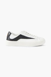 Rodina Pebbled-leather and Mesh Sneakers
