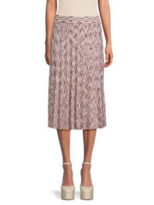 Space Dye Midi Skirt