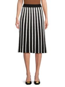 Striped Midi Skirt