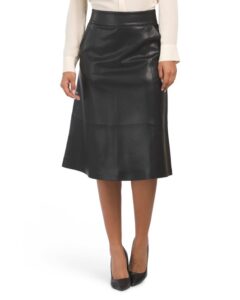 Shawn Faux Leather Skirt