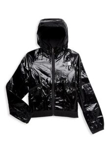 Little Girl's & Girl's Never Stop Hooded Wind Jacket