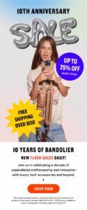 Up to 75% off Bandolier!!