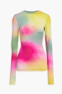 Tie-dyed Stretch-jersey Top