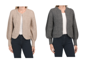 Plush Alpaca Blend Open Jacket