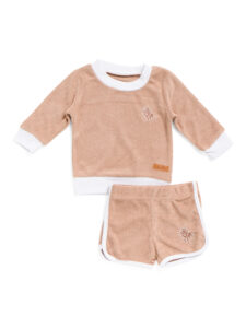 Newborn Boy Lion Icon Sweatshirt and Shorts Set