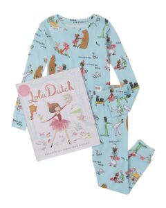 Kid's Lola Dutch Printed Pajama Gift Set, Size 2-8