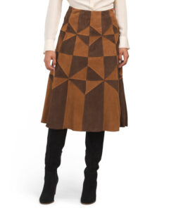 Suede Steff Designed Midi Skirt