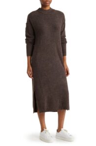 Stowe Ribbed Trim Sweater Dress
