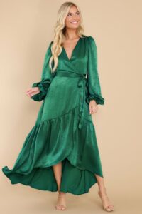 You Enchant Me Emerald Green Maxi Dress