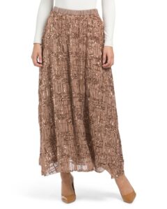 Sequin Midi Skirt