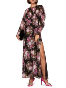 Daya Loose Fit Floral Slit Gown