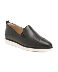 Leather Slip on Loafers