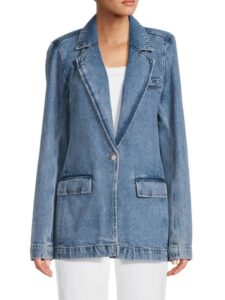 Washed Denim Blazer