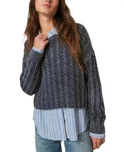 Women's Cable Crew Sweater