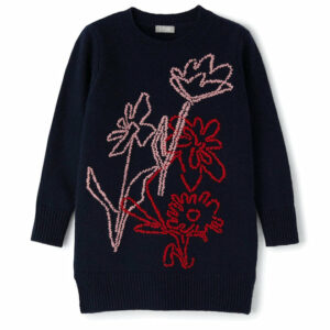 Navy Long Sleeve Dress