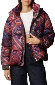 Patchwork Quilted Hooded Puffer Coat