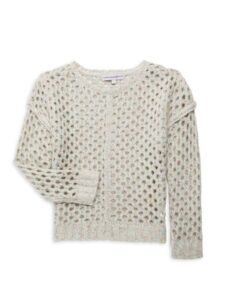 ​girl’s Baylor Open Knit Sweater