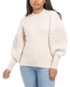 Wool Blend Soutache Sweater