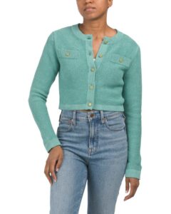 Supima Cotton Blend Aviana Cropped Jacket