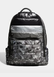 Kid's Camo-print Quilted Backpack