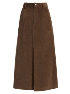 Cooper Corduroy Cotton-blend Midi-skirt