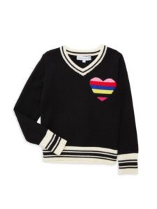 Gir’s Varsity Stripe Sweater