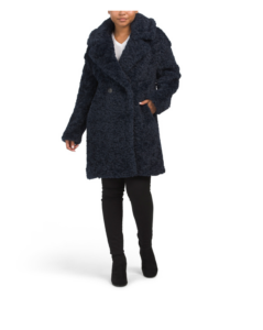 Double Breasted Cozy Faux Fur Coat