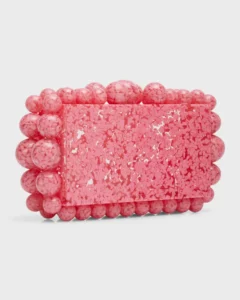 Eos Beaded Acrylic Clutch Bag