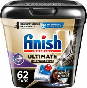 Finish Ultimate Plus Infinity Shine - 62 Count - Dishwasher Detergent Tablets