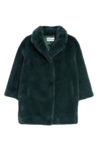 Kids' Camille Faux Fur Cocoon Coat Size 6