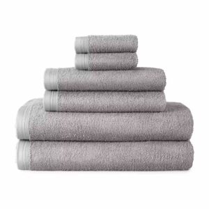Solid and Stripe Bath Towels