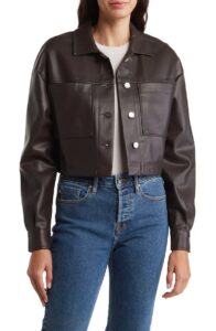 Faux Leather Jacket