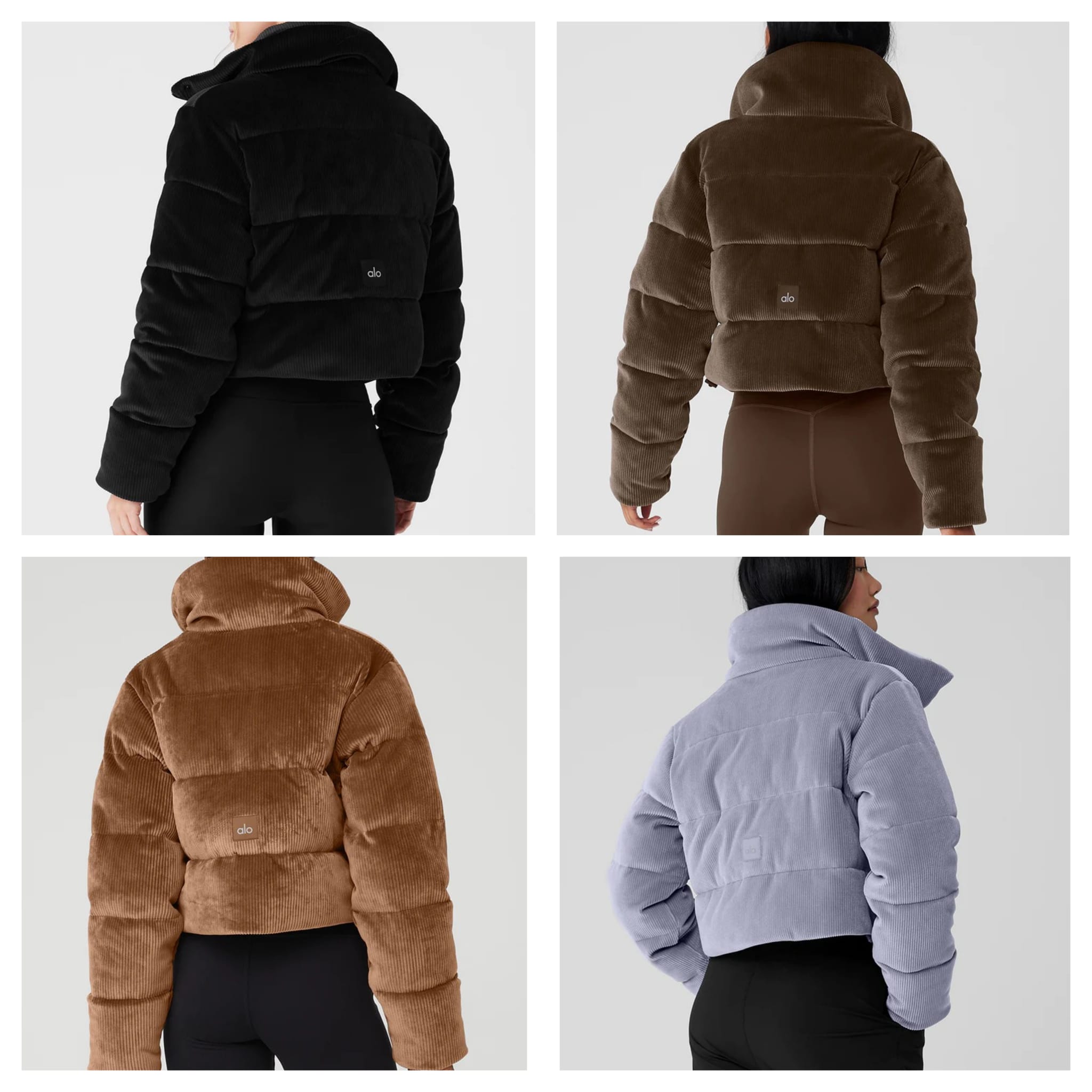 Sale on Alo Yoga Ribbed Velour Gold Rush Puffer